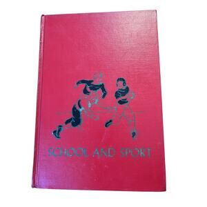 VTG Children's Hour Vol 10 "School and Sport" Book Spencer Press Hardcover Red
